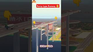 Airplane landing at Ramp Type Airport  Airplane crash  funny video  funny shorts  aviation [upl. by Roid327]