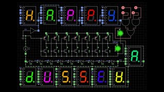 Happy Dussera Simulation Using 7 Segment Display [upl. by Man]