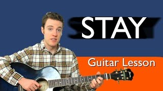 Zedd amp Alessia Cara  Stay  Guitar Lesson Chords Lyrics [upl. by Namrak]