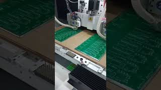 CNC PCB drilling routing machine with 4 spindle [upl. by Blunt760]