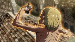 Armin Sacrificed Himself to Kill The Colossal Titan  Armin Reborn to be a Titan English Dub [upl. by Fauch403]