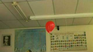 Ballon met Waterstof ontploffing  Theresialyceum [upl. by Gunilla]