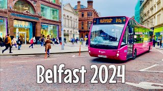 Belfast The Capital of Northern Ireland November 2024 4k Walking tour of Belfast city centre [upl. by Lodge81]