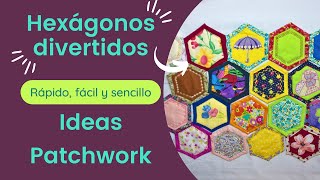 HEXAGONOS DIVERTIDOS Otra variedad del JARDIN DE LA ABUELA que mejoran tus hexágonos  diy [upl. by Aleakim]