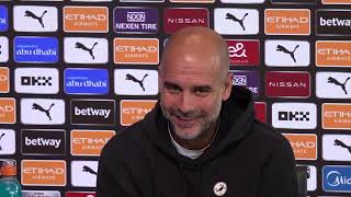 Pep Guardiola press conference  Man City v Fulham [upl. by Neyr]