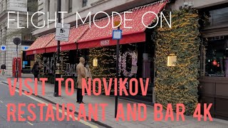 Visit to Novikov RestaurantandBar 4K UHD London Mayfair BerkelyStreet [upl. by Ennylcaj]