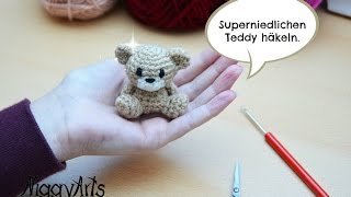 NiggyArts  Häkelanleitung für superniedlichen Teddy für etwas geübtere Häklerinnen [upl. by Enimzzaj]