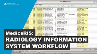 Radiology Information System RIS Software  MedicsRIS Workflow [upl. by Ayanad]