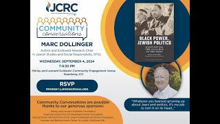 JCRC Community Convo  Sep 4 [upl. by Ynahirb]