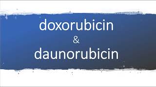 How to pronounce doxorubicin  How to pronounce daunorubicin [upl. by Seabrook225]