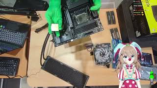 Vedal Putting In CPU In Motherboard [upl. by Charis]