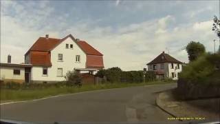 Ortsdurchfahrt im badischen OdenwaldHD Oberflockenbach West rein Ost raus [upl. by Ayifas849]