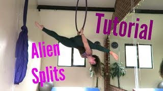 Aerial Hoop Alien Splits Tutorial  UNIQUE AERIALISTS [upl. by Taro]