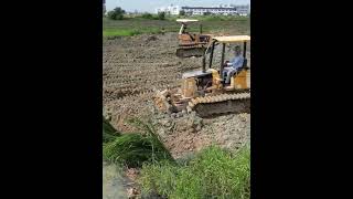 Start A New Project And Complete 100  Landfill by Bulldozer KOMATSU D20P amp Truck 5Ton [upl. by Aday42]