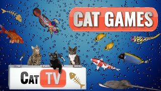 CAT Games  Fish and Bubbles Extravaganza 🐟💦  Cat TV Compilation Video For Cats to Watch 😼 [upl. by Yakcm684]