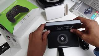 Aluratek Qi Wireless Charging Alarm Clock Unboxing and testing 2022 November 15  BestBuy [upl. by Claudina]