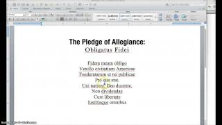 The Pledge of Allegience in Latin [upl. by Rapsag376]