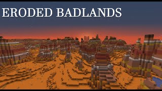 Biome Review  Eroded Badlands  MineCraft [upl. by Oiramel170]