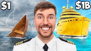 1 dollar vs 1billion dollar yatch MrBeast mrbeast [upl. by Sidnac900]