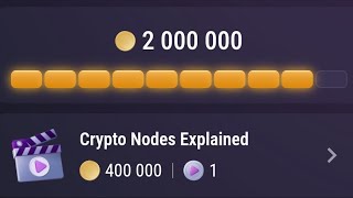 Crypto Nodes Explained TapSwap Code TapSwap New Vedio Code [upl. by Notsnhoj]