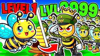 Upgrading 1 BEE to 100000 BEE ARMY in Pocket Bees [upl. by Eronaele467]