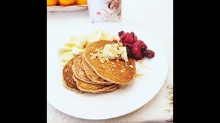 Super Easy Gluten Free Pancakes Plantbased Oil Free [upl. by Ahsilac]