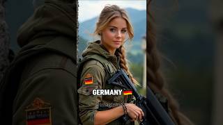 COUNTRIES AS WOMEN OF WAR 💀 soldiers woman troops countries midjourney warriors midjourneyai [upl. by Horter]