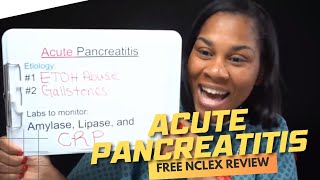 Acute Pancreatitis Live NCLEX Review  Free 7Day NCLEX Challenge [upl. by Beisel344]