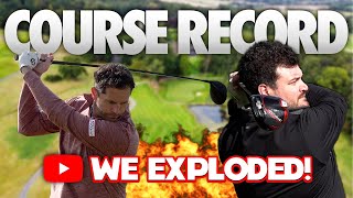 Golf YouTubers CAN PLAY GOLF  Breaking the COURSE RECORD  Close House Golf Club [upl. by Bennir]