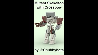 Lego Minecraft Custom Mutant Skeleton with Crossbow  Animation [upl. by Magocsi]