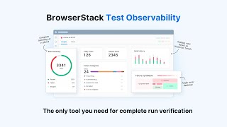 BrowserStack Test Observability Overview [upl. by Garbers]