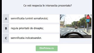 Ce veți respecta în intersecția prezentată [upl. by Noam]