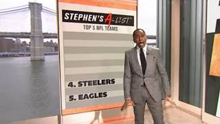 DISGUSTING 😒 Is Stephens AList FLAWED by Steelers fandom 😧  First Take [upl. by Nnayllas606]