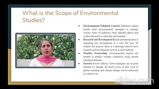 Scope and Importance of Environmental Studies [upl. by Payne561]