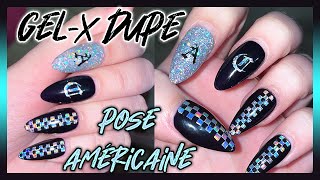 ONGLES AMANDE HOLOGRAPHIQUE 💅  GELX  POSE AMÉRICAINE DUPE ONGLES24 [upl. by Dorahs]