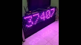 ESP01 Running Text Led matrix WS2811 [upl. by Zrike]