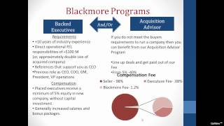 Blackmore Partners Inc  Winning The Private Equity Game [upl. by Skell]