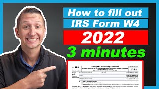 How to fill out a W4 Form 2022 Fast [upl. by Ecitnerp]