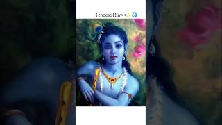 I choose Krishna 🥰krishna devotionl shorts yt trending [upl. by Uis]