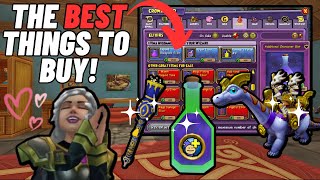 Wizard101 The 10 BEST Things You SHOULD Buy From the Crowns Shop [upl. by Williamsen]