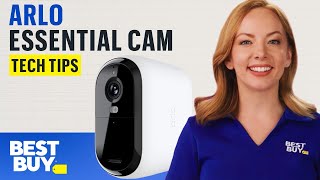 Monitor Your Home with Arlo Essential Outdoor 2K Cameras  Tech Tips from Best Buy [upl. by Arrac26]