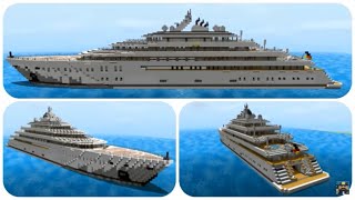 Minecraft How to Build a Yacht in Minecraft Part 1 Golden Odyssey  Minecraft Yacht Tutorial [upl. by Reldnahc148]