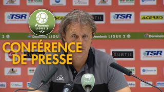 Conférence de presse Valenciennes FC  Gazélec FC Ajaccio  00   201819 [upl. by Udele500]