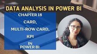 18 How to create Card MultiRow Card amp KPI views in Power BI  Data Analysis in Power BI [upl. by Helyn144]