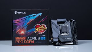 QUICK LOOK ON AORUS B660I PRO DDR4 MAINBOARD [upl. by Faruq]