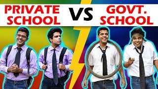 PRIVATE SCHOOL vs GOVERNMENT SCHOOL  The HalfTicket Shows [upl. by Norod389]