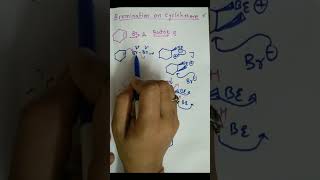 bromination on cyclohexene cyclic system streochemistry shorts ytshorts viral [upl. by Imrots709]