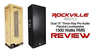 Rockville  RSG152 Dual 15quot PA Speakers Review [upl. by Alene]