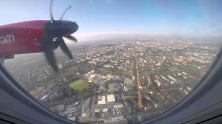 Landing in Berlin TXL with Air Berlin Dash 8 Q400 [upl. by Mooney]