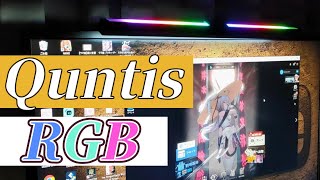 Quntis RGB モニターライト これで3000円台ならあり [upl. by Esiralc]